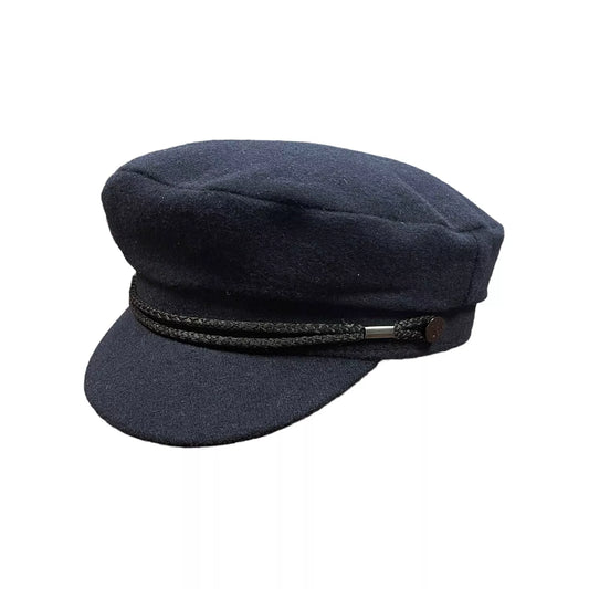 Navy Wool Mariner Cap