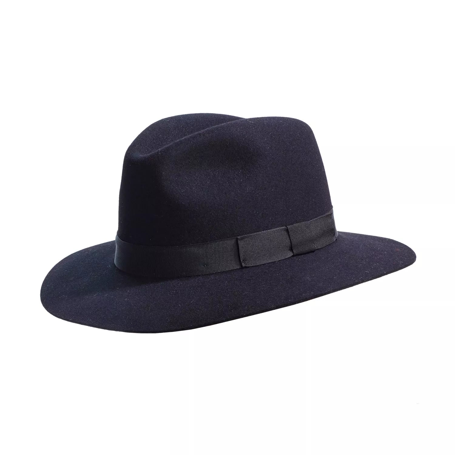 crushable black fedora hat