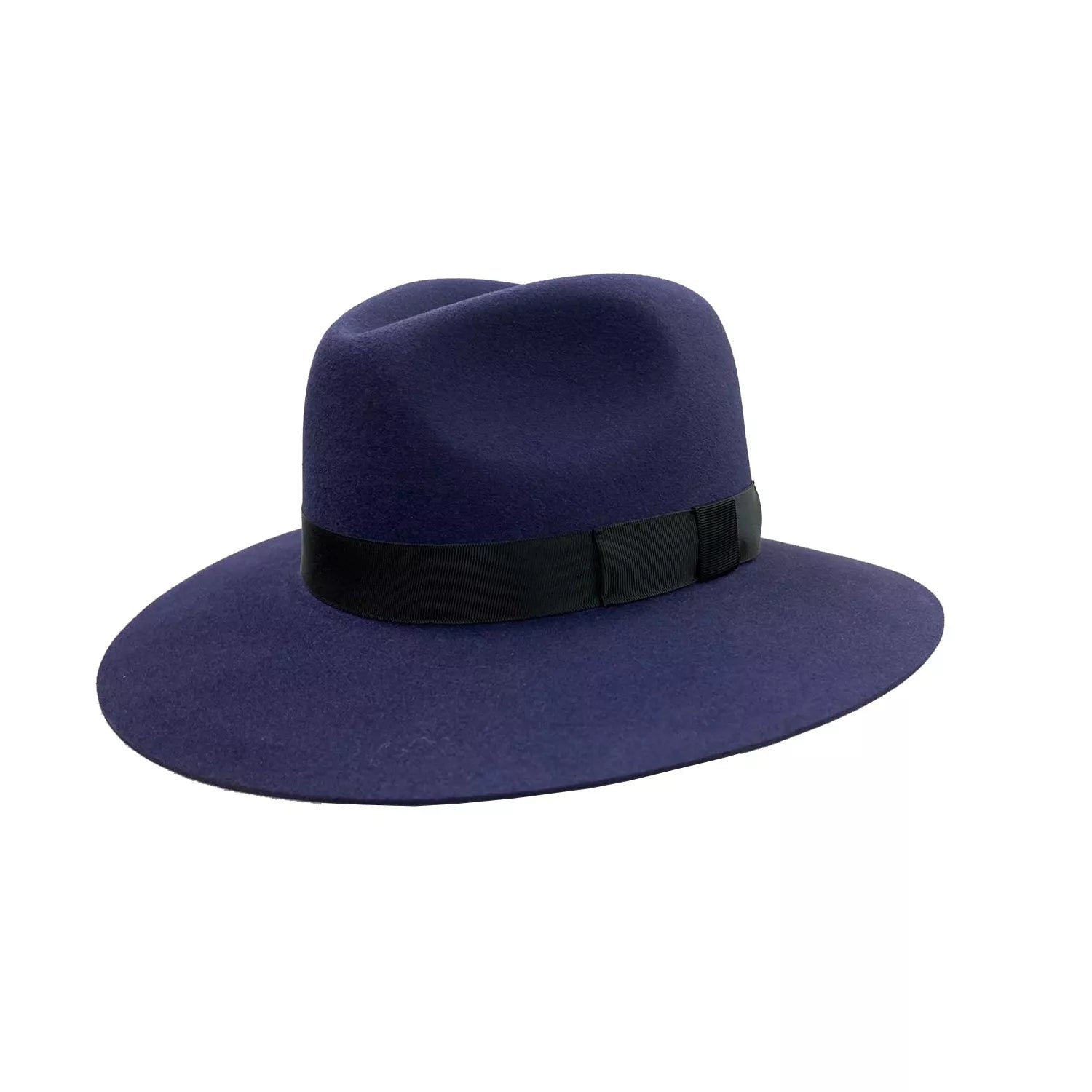 crushable fedora hat French blue
